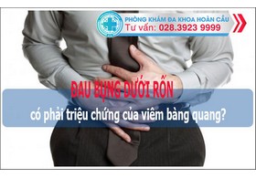 Bị đau bụng dưới rốn có phải triệu chứng của viêm bàng quang?
