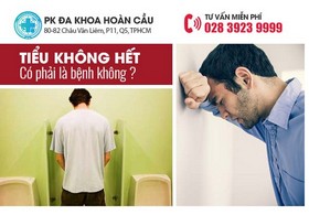 Tiểu không hết có phải là bệnh không?